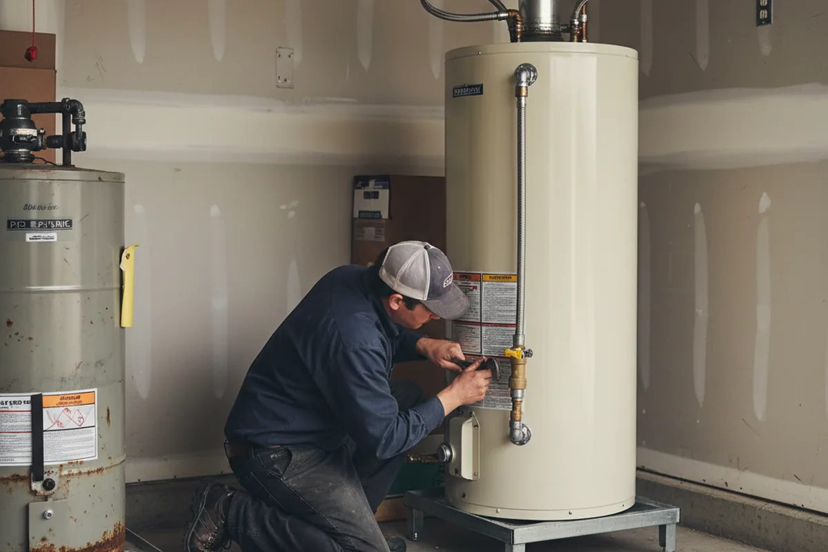 Water heater and shutoff valve replacement in Hickman